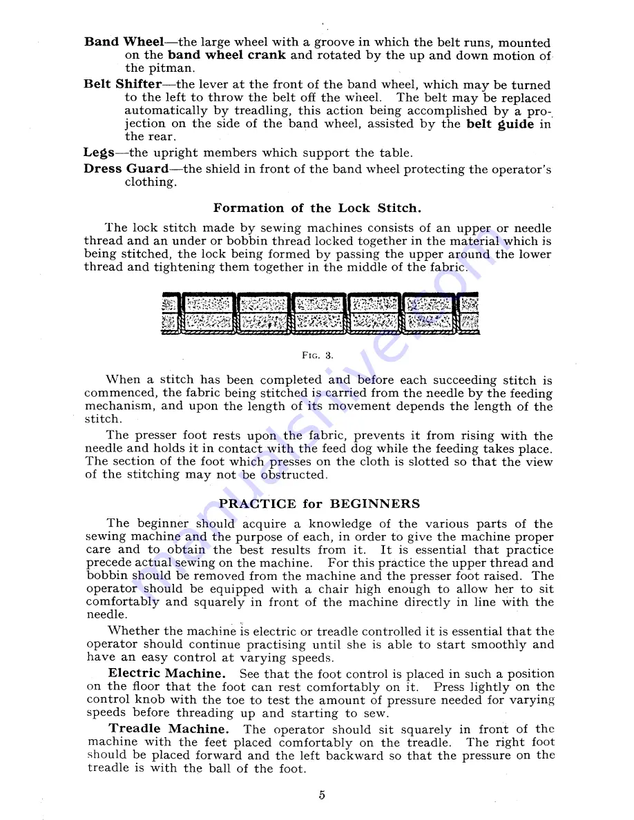 Singer 99K Series Manual Download Page 5