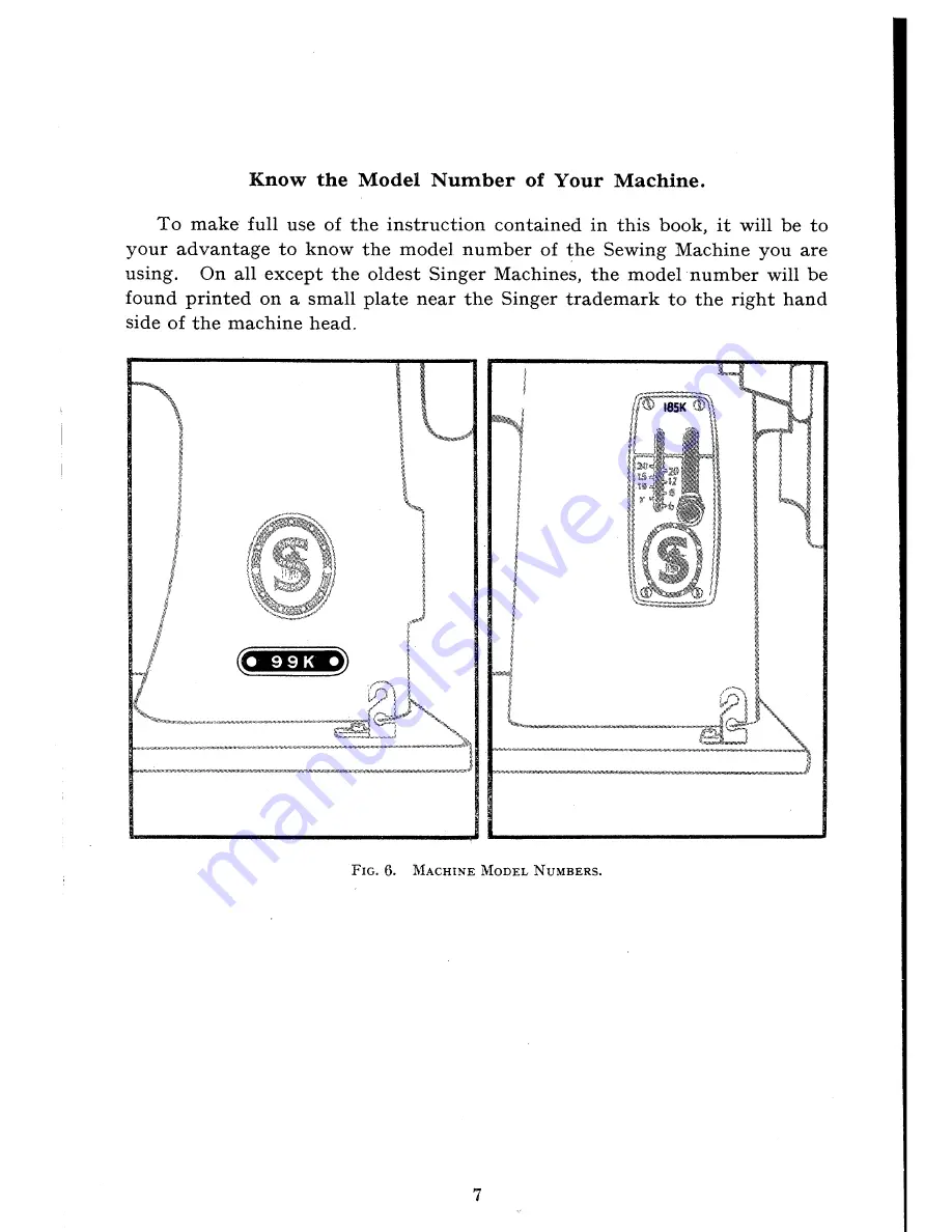 Singer 99K Series Manual Download Page 7