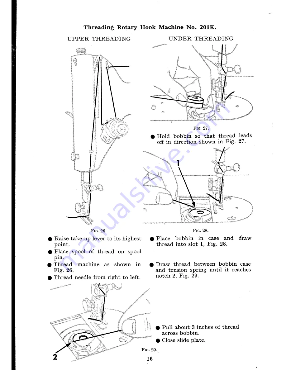 Singer 99K Series Manual Download Page 16