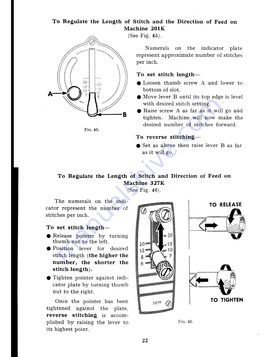 Singer 99K Series Manual Download Page 22