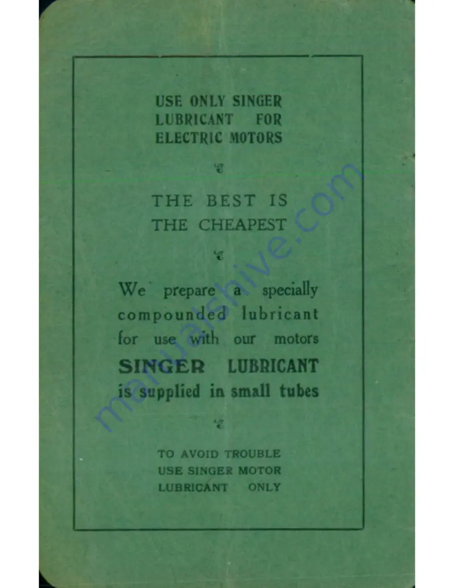 Singer B.U.K. Instructions For Using And Adjusting Download Page 2