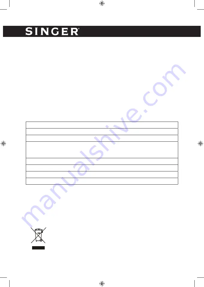 Singer BX-30T Instruction Manual Download Page 14