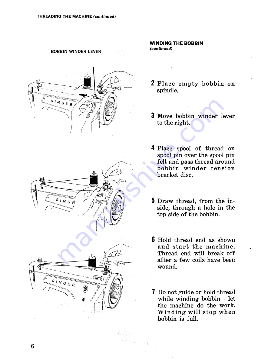 Singer Fashion Mate 239 Instructions Manual Download Page 8