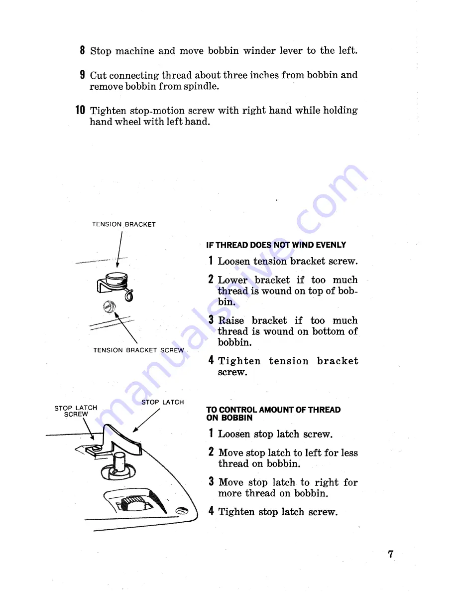 Singer Fashion Mate 239 Instructions Manual Download Page 9