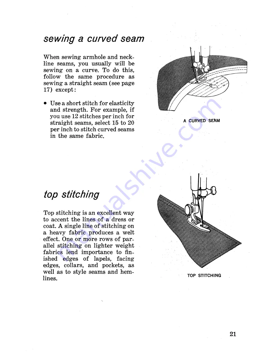 Singer Fashion Mate 239 Instructions Manual Download Page 23