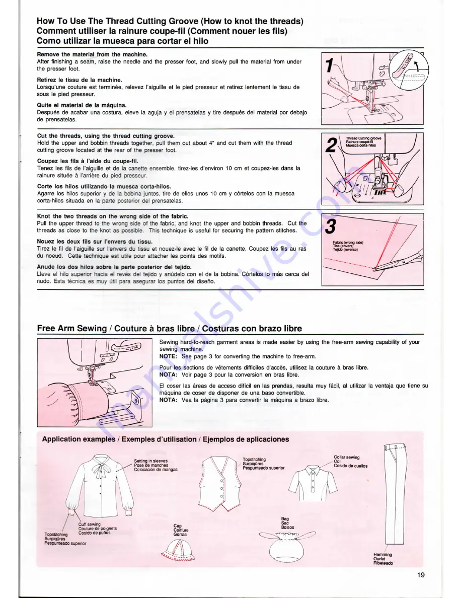 Singer FUTURA 4000 N Instruction Manual Download Page 23