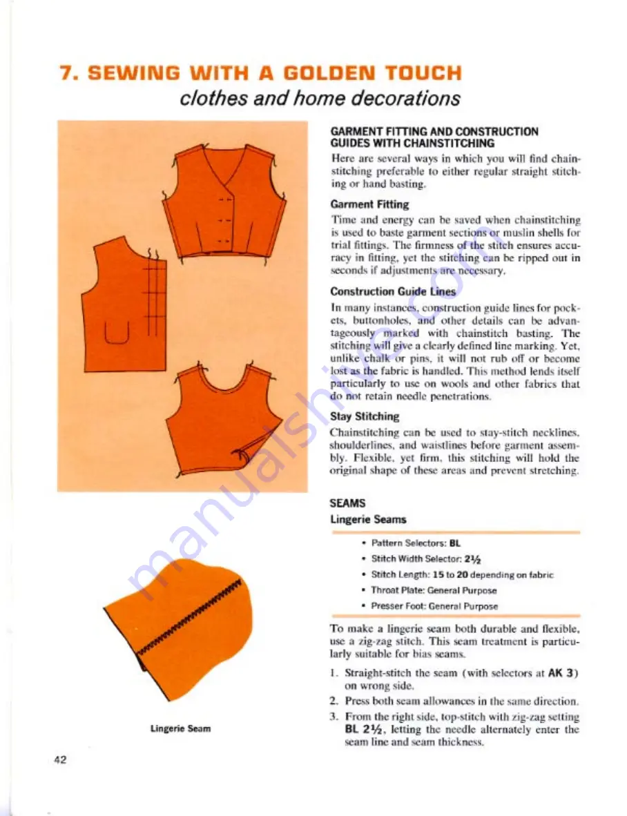 Singer Golden Touch & Sew 620 Instructions Manual Download Page 44