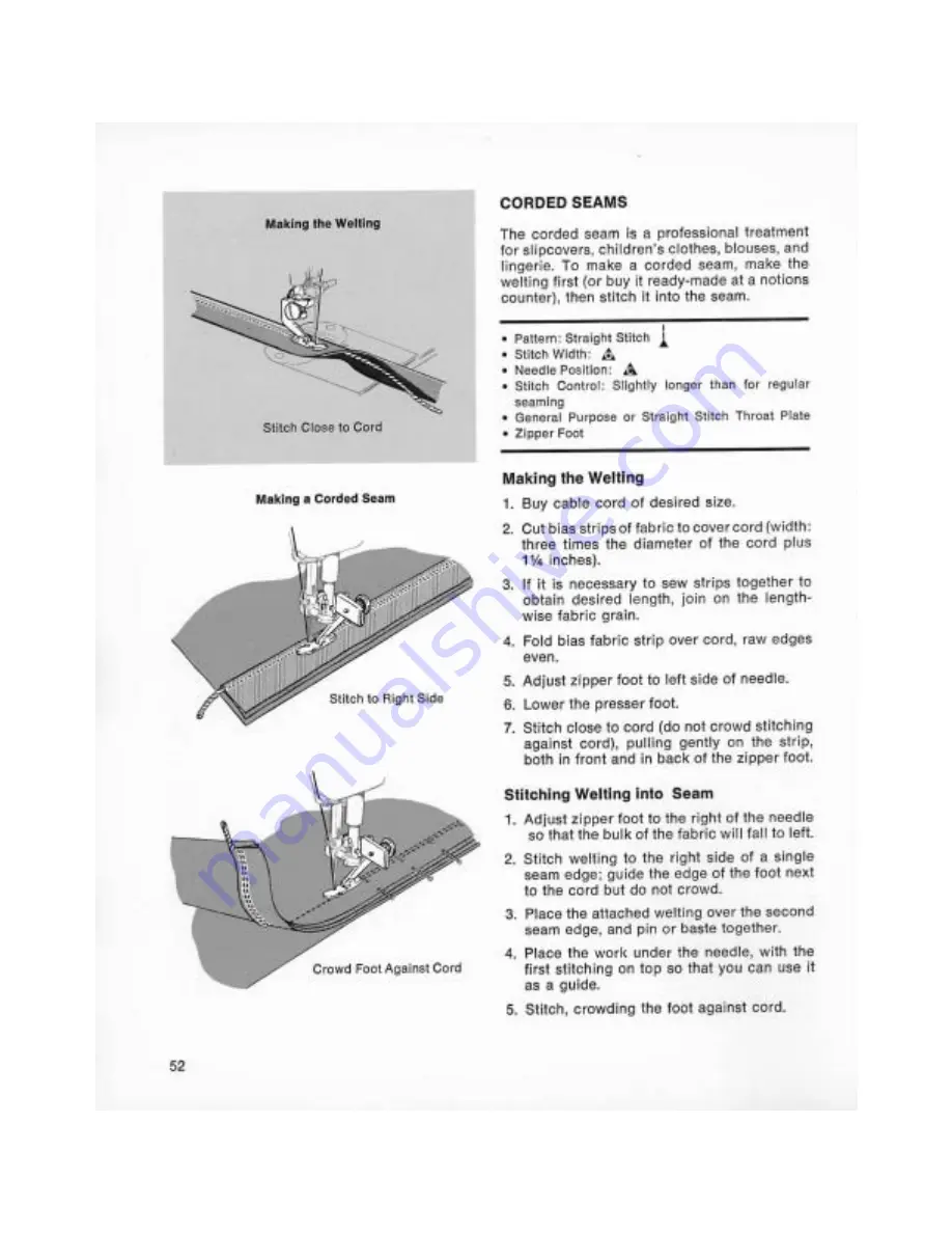 Singer Golden Touch & Sew 750 Instructions Manual Download Page 58