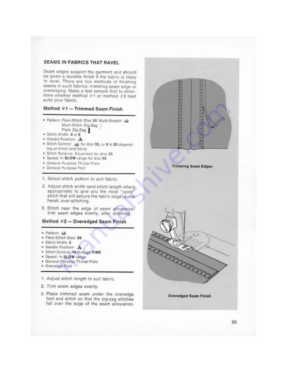 Singer Golden Touch & Sew 750 Instructions Manual Download Page 59