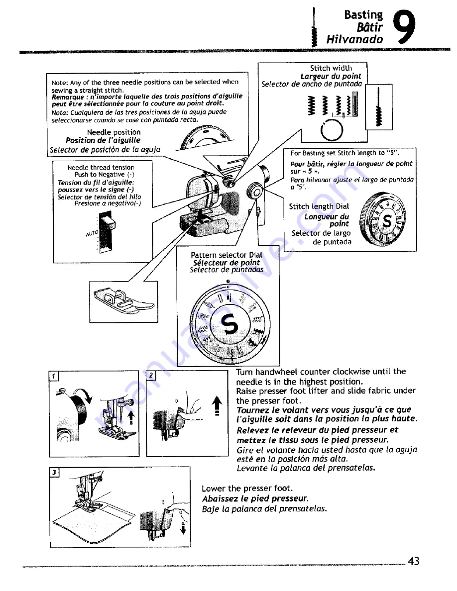 Singer Inspiration 4220 Instruction Book Download Page 44