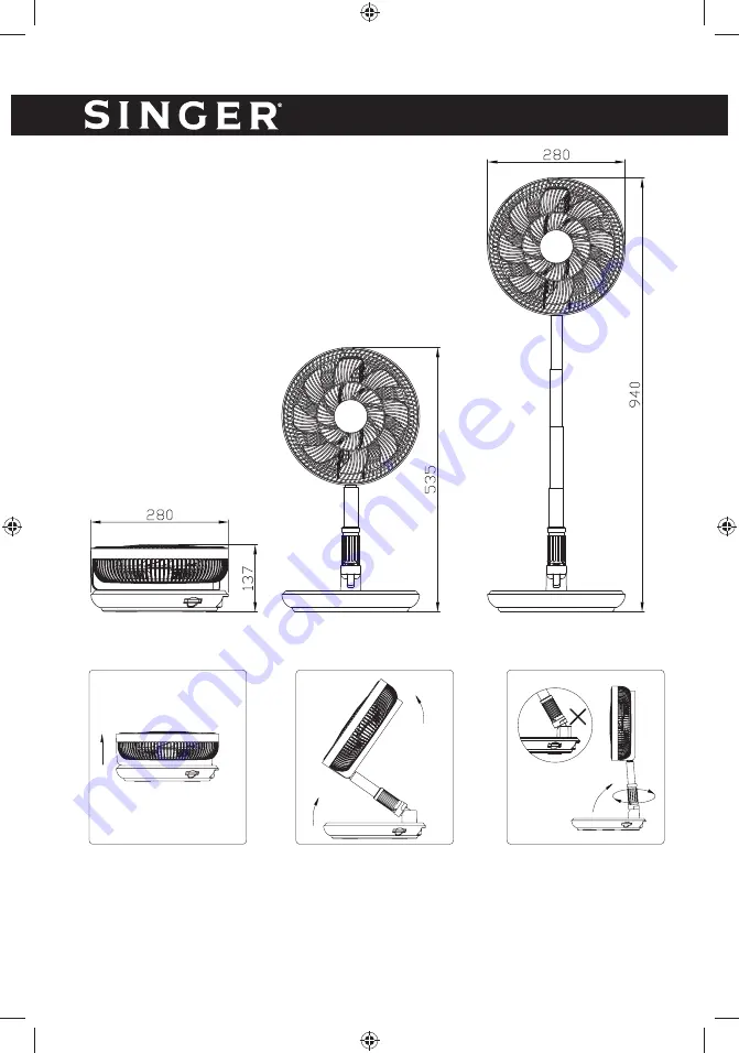 Singer PF 250R 3 IN 1 Instruction Manual Download Page 6