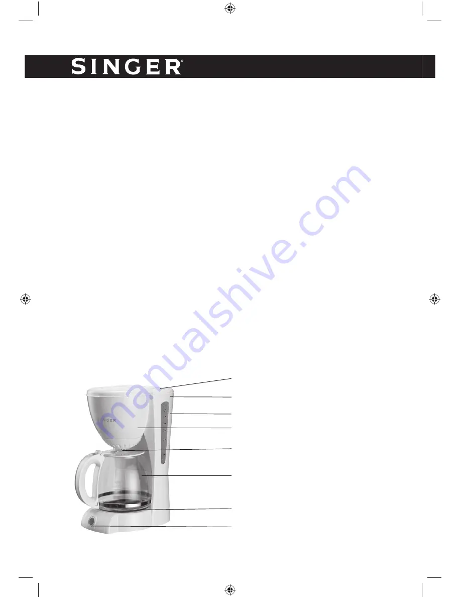 Singer SFC610 Instruction Manual Download Page 16