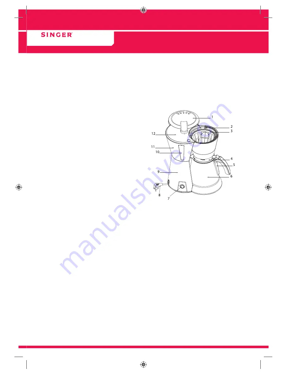 Singer SFC828 Instruction Manual Download Page 3