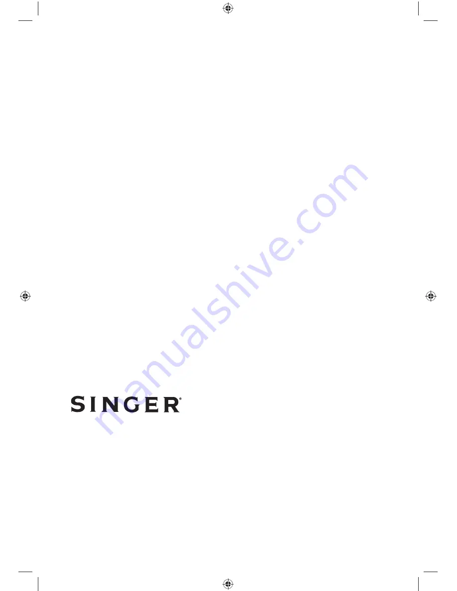 Singer SFH-27AO Instruction Manual Download Page 12