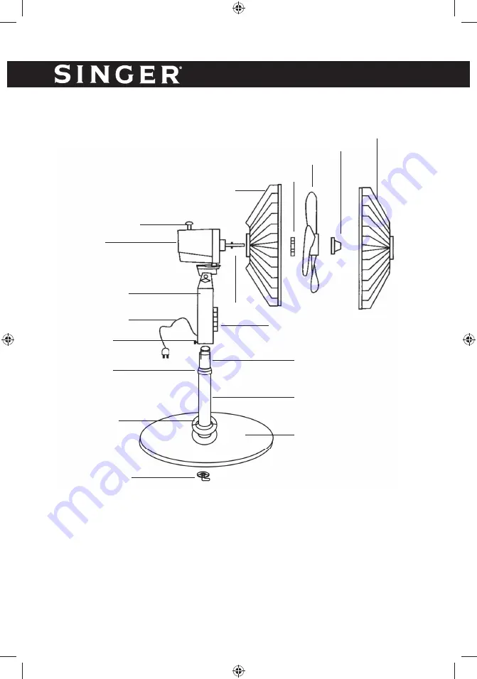 Singer SFR40-5 BL Instruction Manual Download Page 4