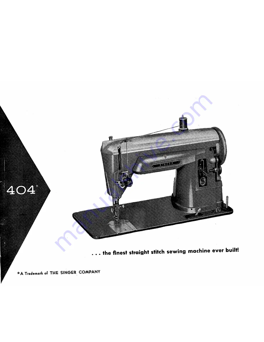 Singer Slant Needle Instructions For Using Manual Download Page 3