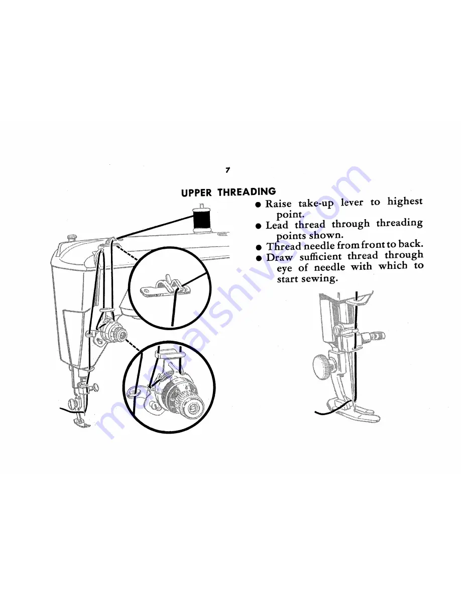 Singer Slant Needle Instructions For Using Manual Download Page 9