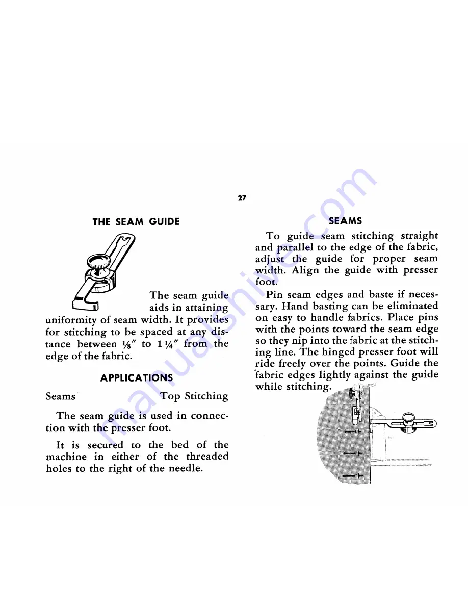 Singer Slant Needle Instructions For Using Manual Download Page 29