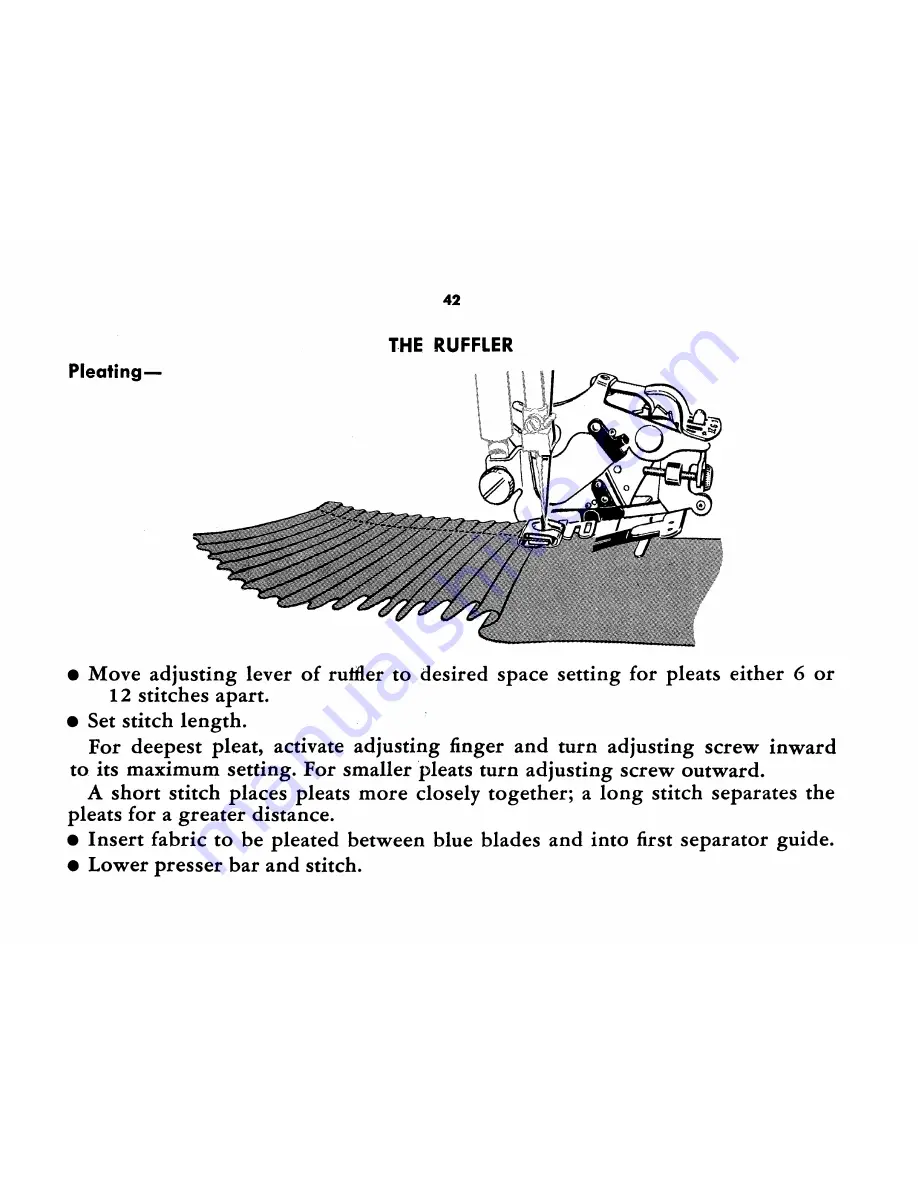 Singer Slant Needle Instructions For Using Manual Download Page 44