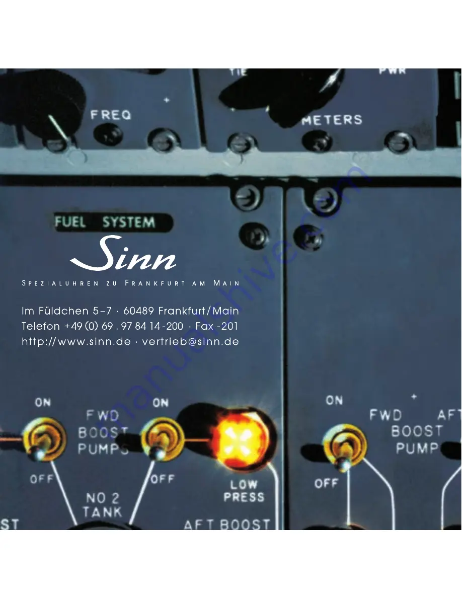 Sinn 856 S Instructions For Use Manual Download Page 38