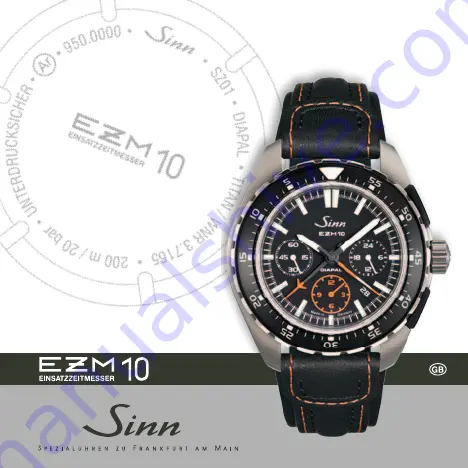 Sinn EZM10 Instructions For Use Manual Download Page 1