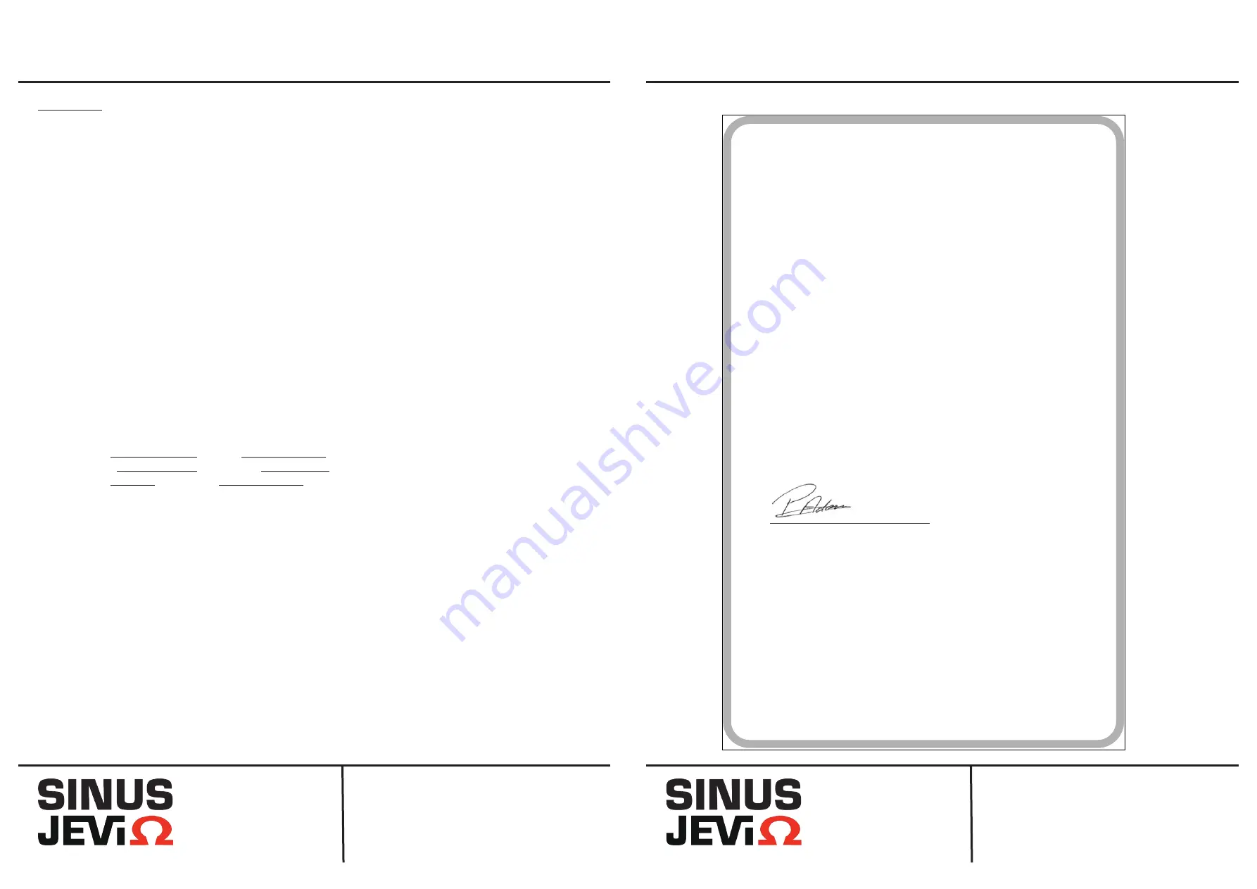 Sinus Jevi WBG Manual Download Page 6