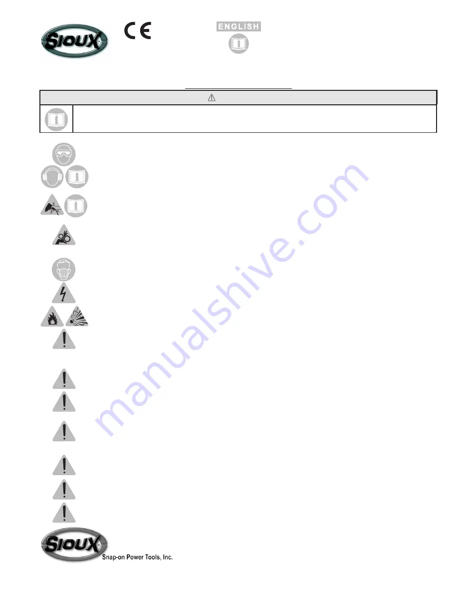 Sioux Tools 1406B Original Instructions Manual Download Page 1