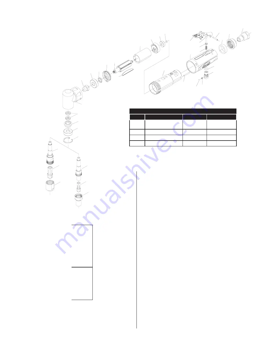 Sioux Tools SAG03S SERIES Instructions-Parts List Manual Download Page 22