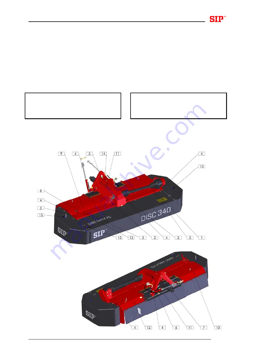 SIP SILVERCUT DISC 340 F FC Instruction For Work Download Page 25