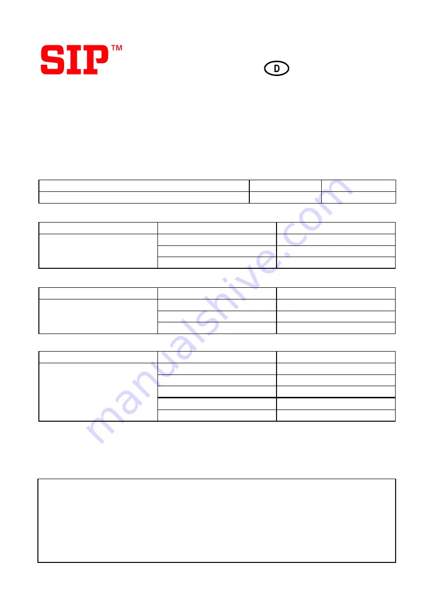 SIP STAR 600/20 T Instruction For Work Download Page 9