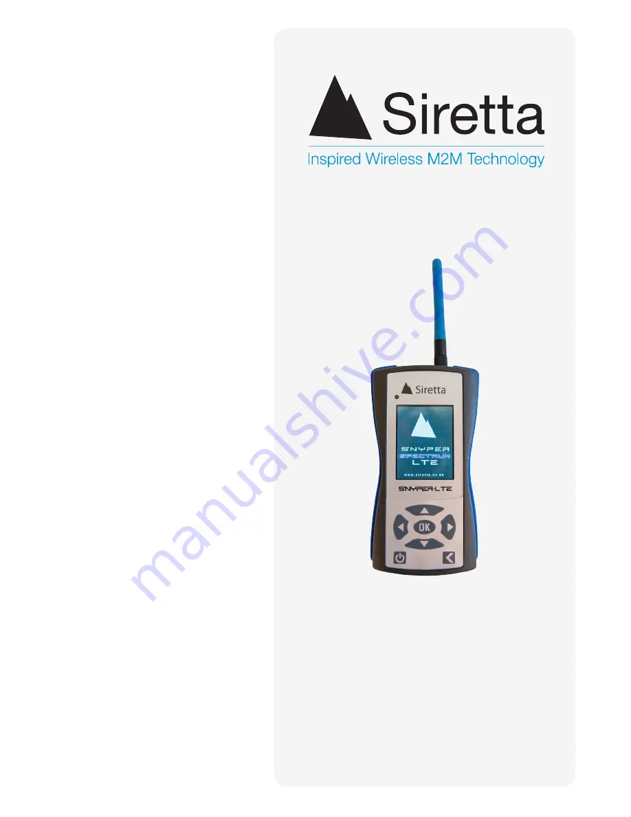 SIRETTA SNYPER-LTE Spectrum Quick Start Manual Download Page 1