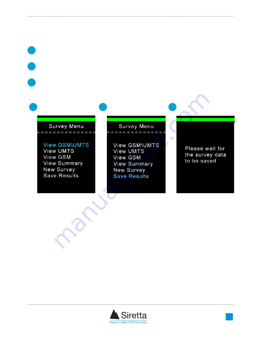 SIRETTA SNYPER-LTE Spectrum Quick Start Manual Download Page 11