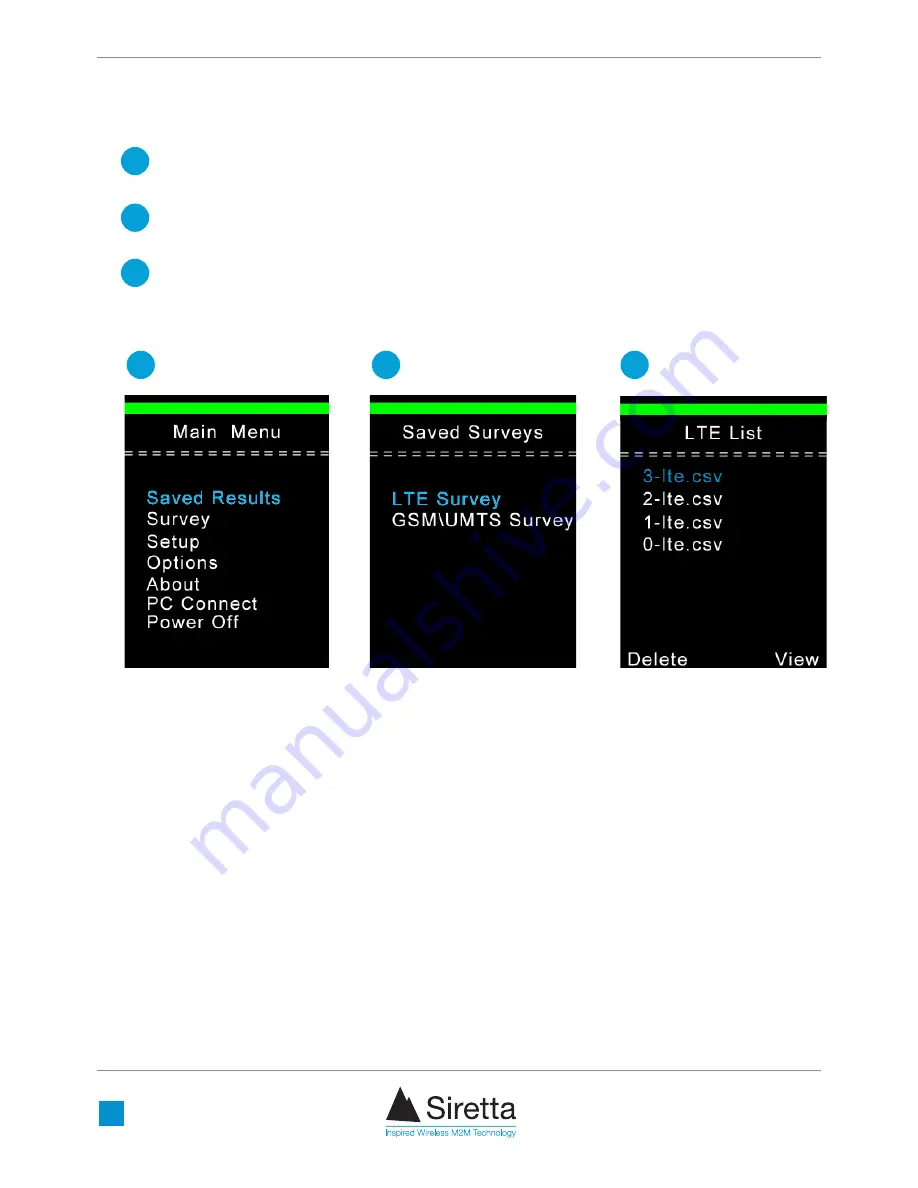 SIRETTA SNYPER-LTE Spectrum Quick Start Manual Download Page 12