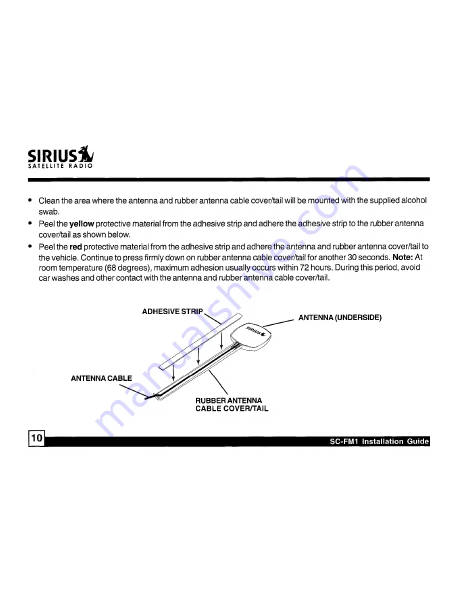 Sirius Satellite Radio SC-FM1 Скачать руководство пользователя страница 10