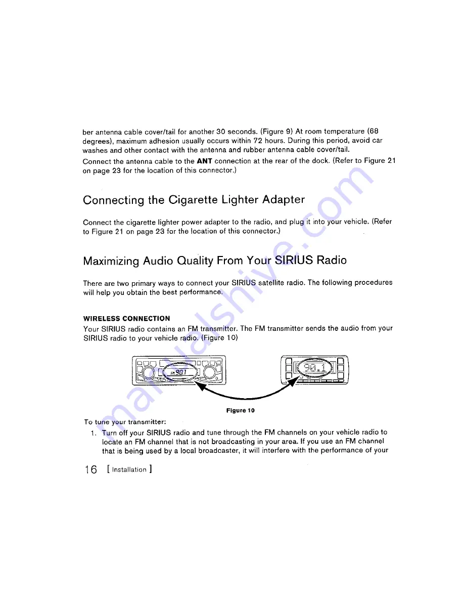 Sirius Satellite Radio Stratus SV3 Скачать руководство пользователя страница 16