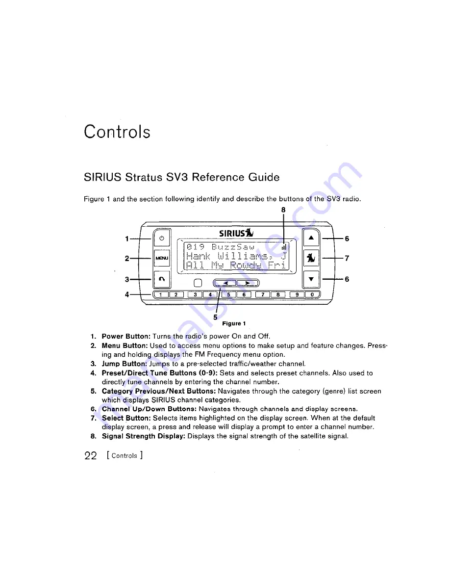 Sirius Satellite Radio Stratus SV3 Скачать руководство пользователя страница 22