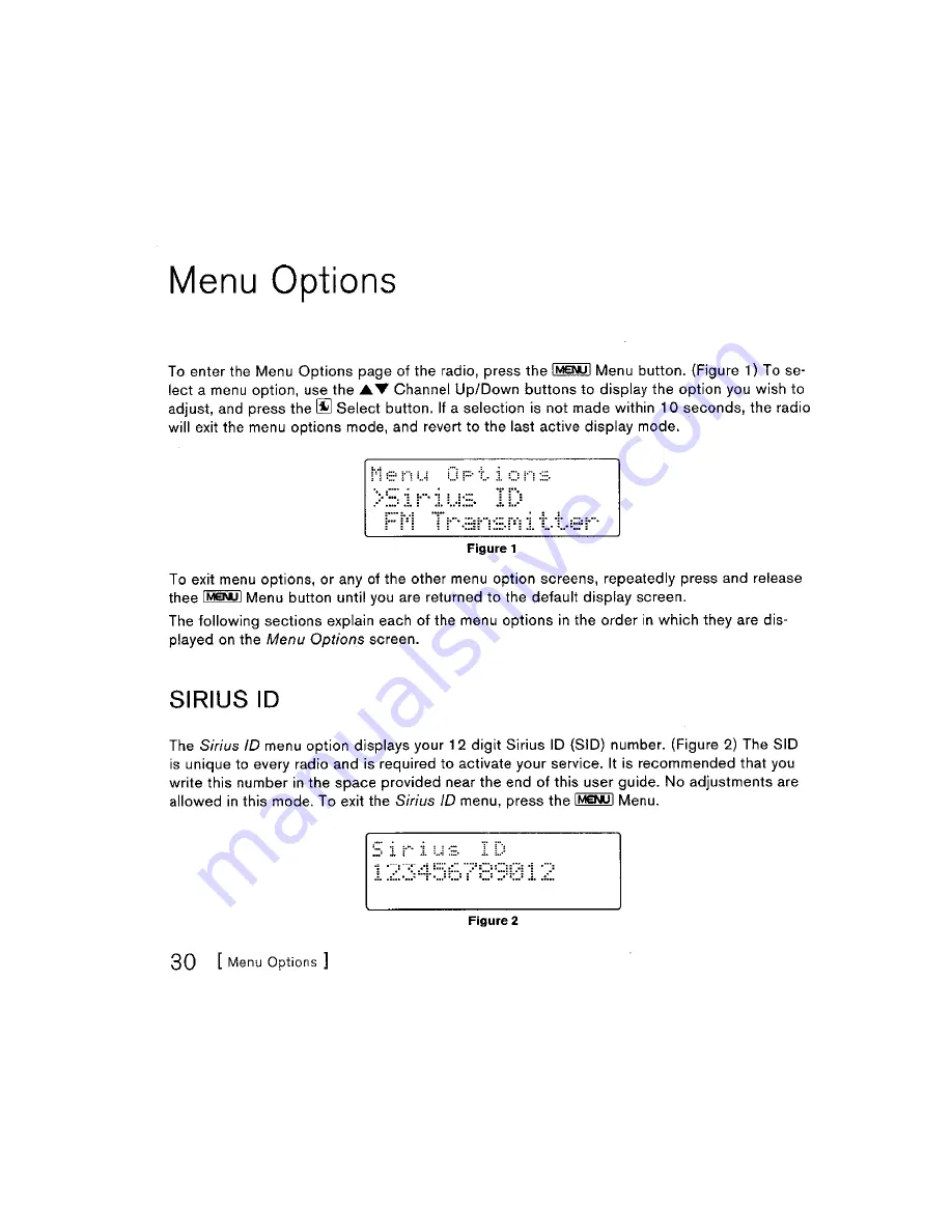 Sirius Satellite Radio Stratus SV3 User Manual Download Page 30