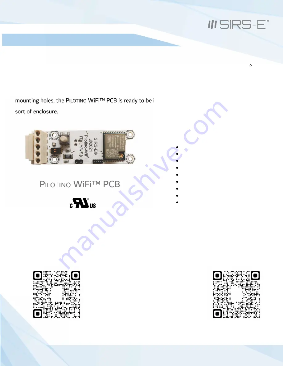 SIRS-E Pilotino WiFi PCB Скачать руководство пользователя страница 3