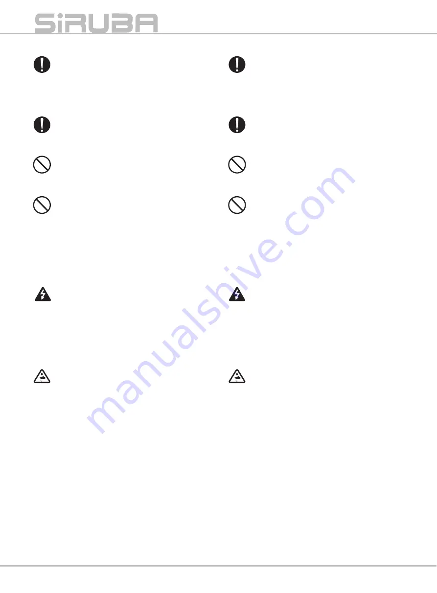 Siruba 700KS-LFD6-K Instruction Book Download Page 8