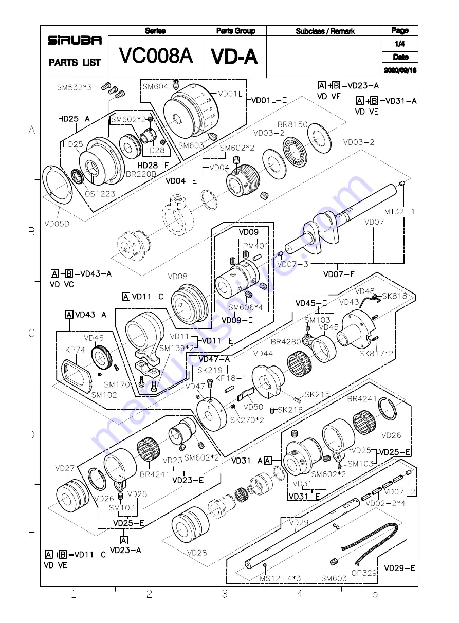 Siruba VC008 Instruction Book / Parts List Download Page 41