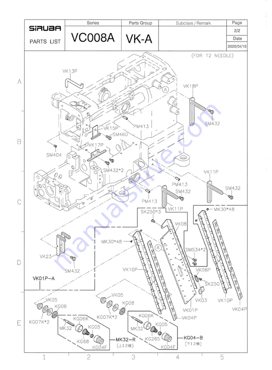 Siruba VC008 Instruction Book / Parts List Download Page 53