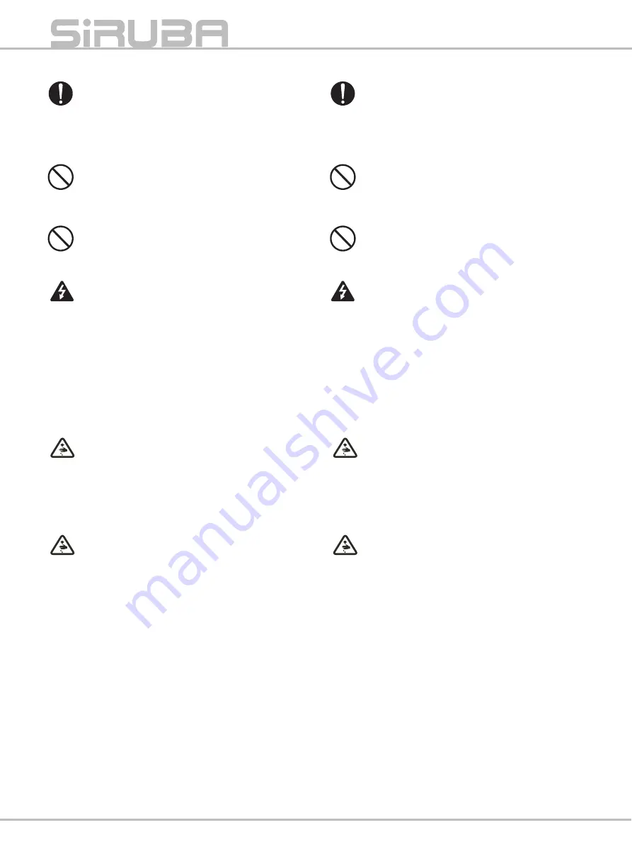 Siruba VC008B Instruction Book / Parts List Download Page 10