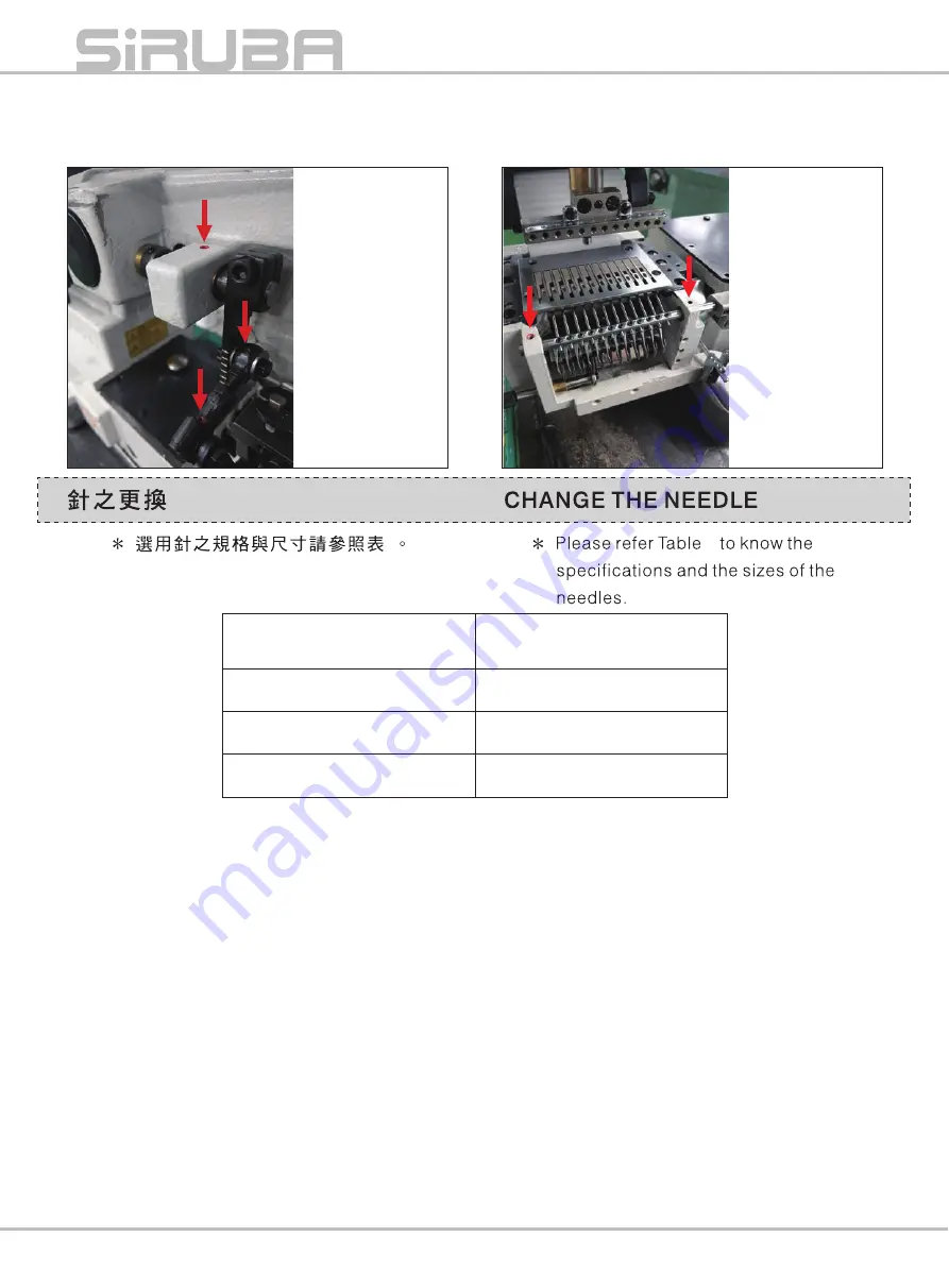 Siruba VC008B Instruction Book / Parts List Download Page 18