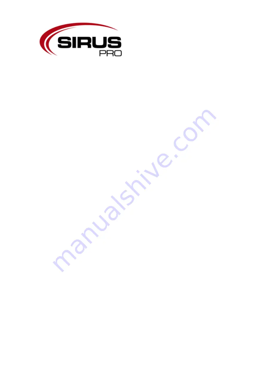 Sirus MXA 3500 Manual Download Page 1