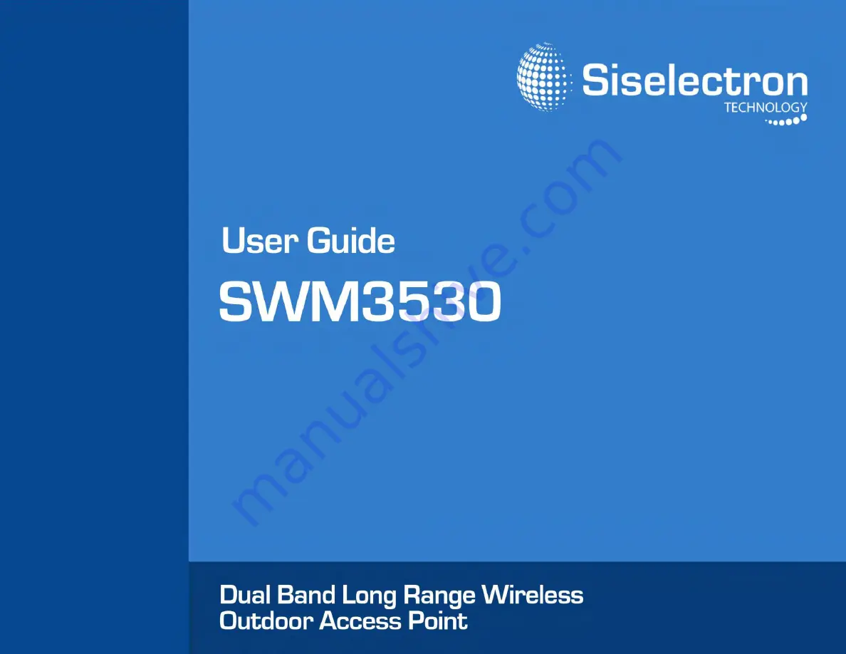 Siselectron SWM3530 User Manual Download Page 1