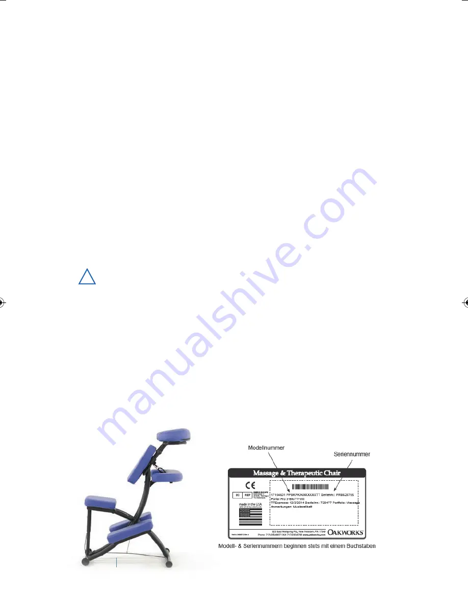 Sissel Portal Pro Therapy Chair Instructions For Use Manual Download Page 6