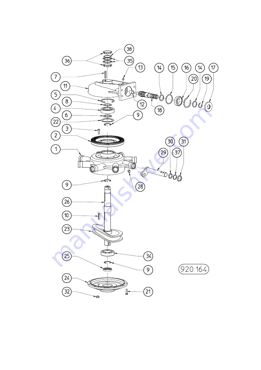 sitrex SR 320/8 H Use And Maintenance Spare Parts List Download Page 38