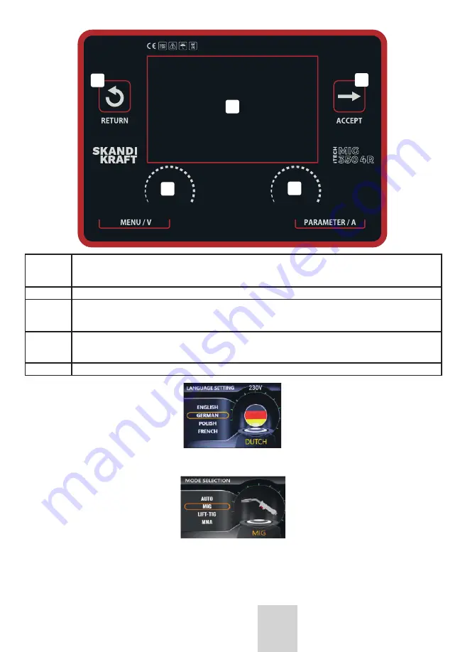 SKANDI KRAFT iTECH MIG 350 4R Скачать руководство пользователя страница 89