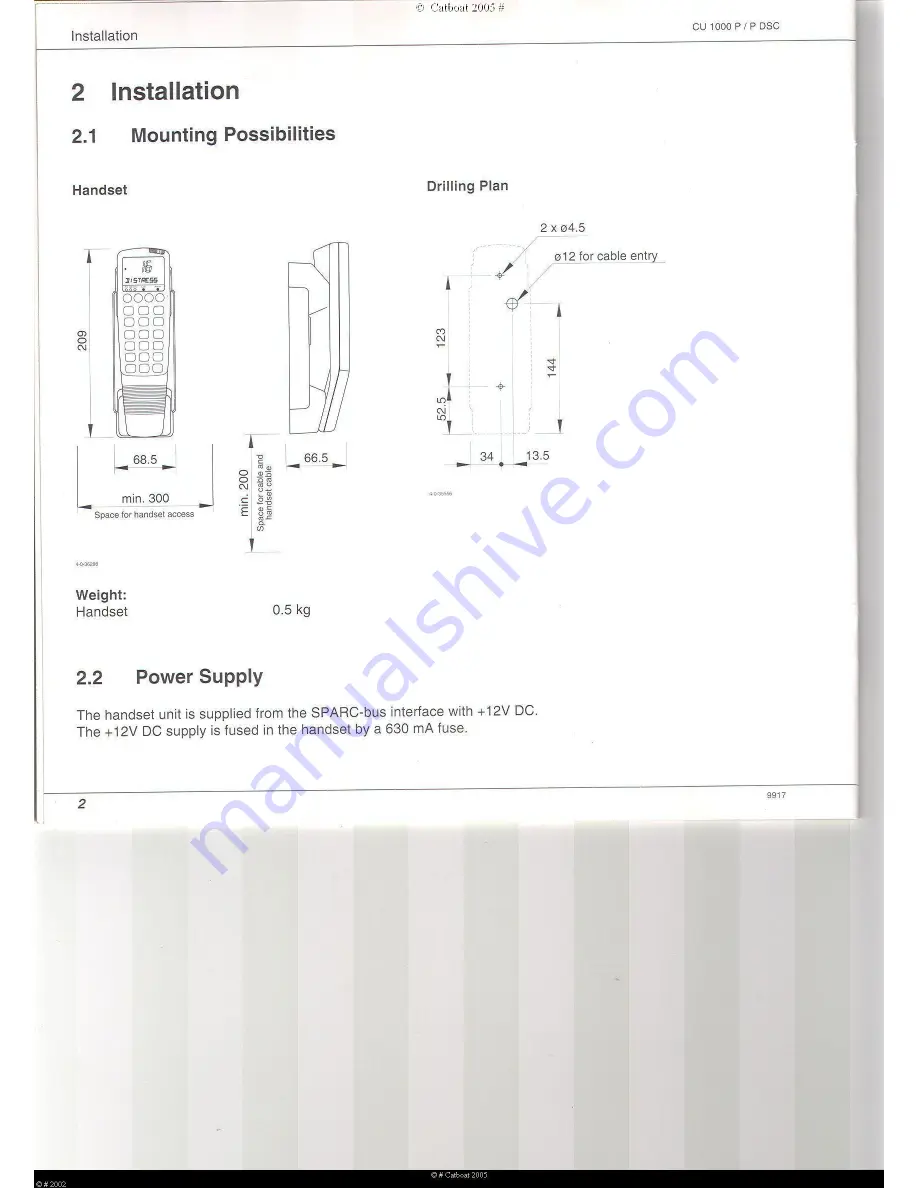 Skanti CU 1000 P Installation Manual Download Page 4