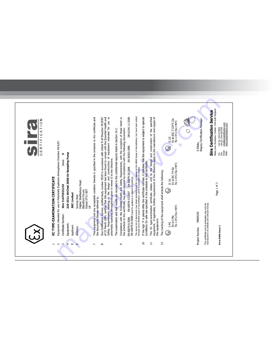 SKC AirChek 3000 Operating Instructions Manual Download Page 56